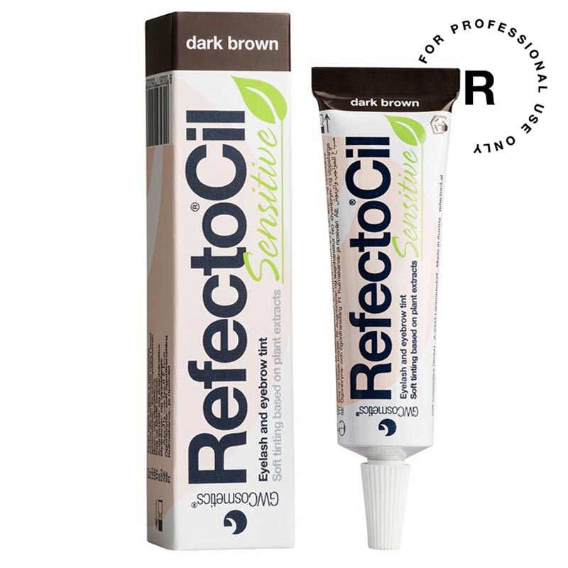 RefectoCil Sensitive Dark Brown - Ciemnobrązowa farba do koloryzacji brwi i rzęs